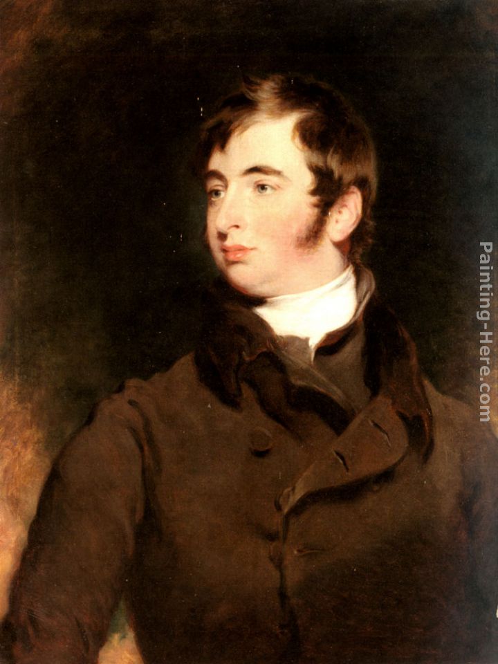 Portrait of George Charles Pratt, Earl of Brecknock (1799-1866) painting - Sir Thomas Lawrence Portrait of George Charles Pratt, Earl of Brecknock (1799-1866) art painting